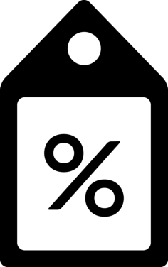 Discount Tag Stencil Svg Design File, Free Vectors File